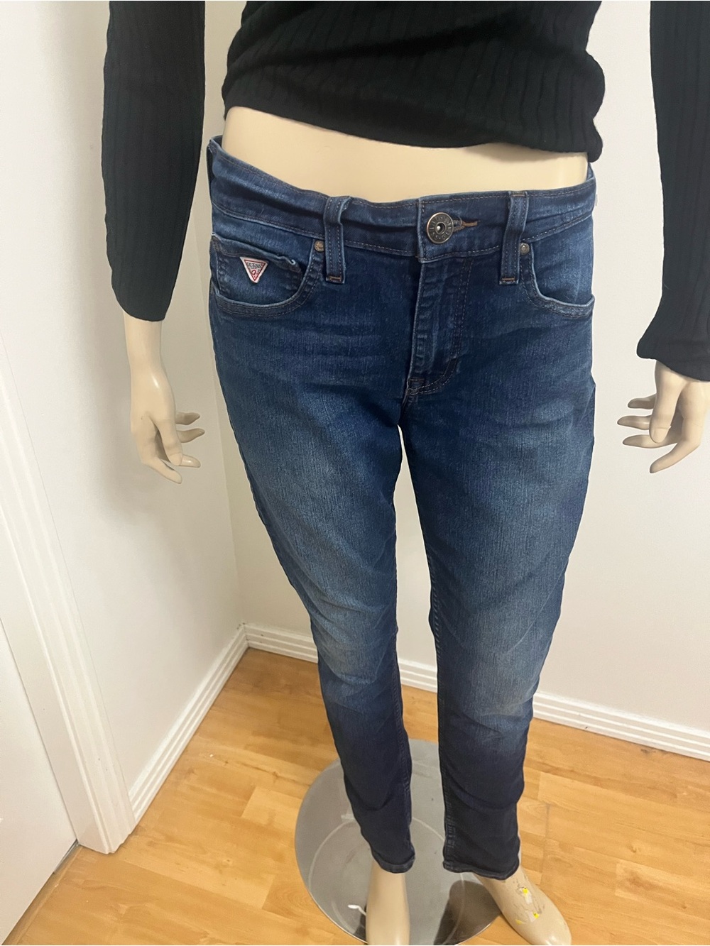 Guess Dark Blue Denim Jeans - Faded Indigo Stretch